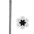Oceľové lano pozinkované 6x7+FC,B, DIN 3055 je šesťpramenné oceľové lano, vinuté klasickým spôsobom s malým počtom drôtov