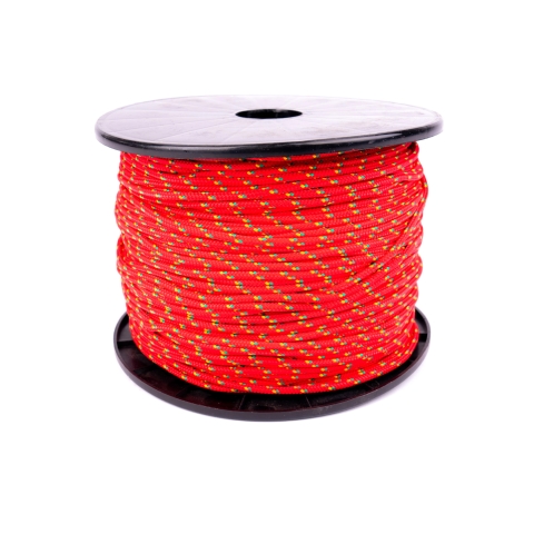 Textilné lano PPV s jadrom, pletené, 16 pramenné